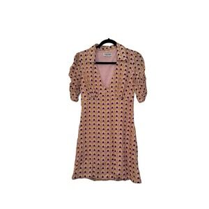 Charlie Holiday Geometric Printed Pink Dress Size 4, NWOT